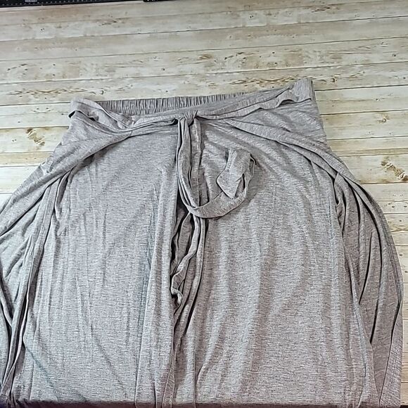 NEW NWT Charlie Paige Heather Grey Shea Tulip Pants With Tie Waistband Size XL - Picture 7 of 8